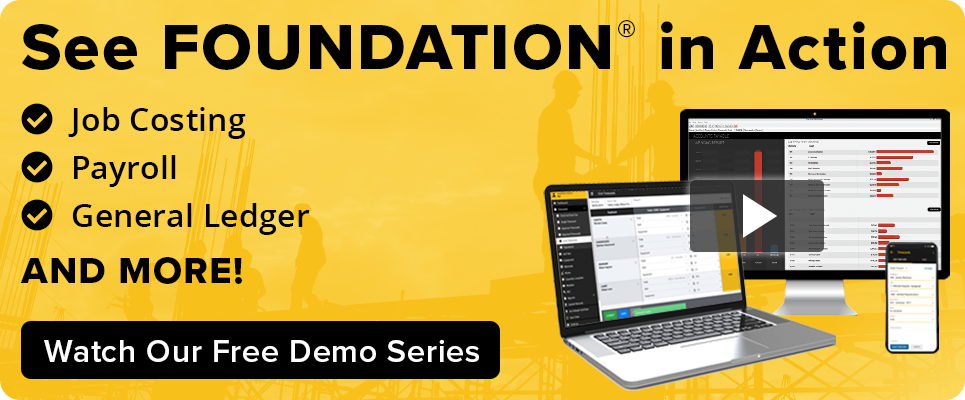 Simplify Job Costing, Payroll and more with our construction accounting software