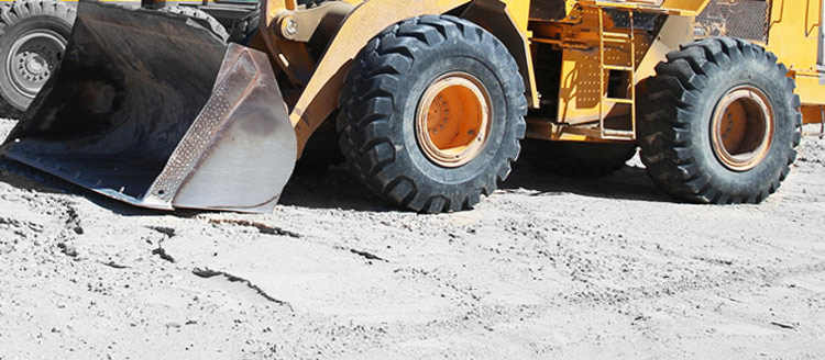 construction tractor loader and wheels