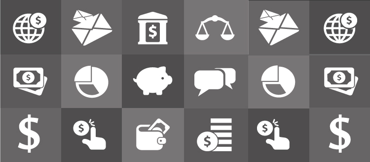 white software accounting icons