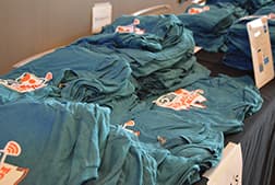 Foundation Software branded shirts ready to be given out