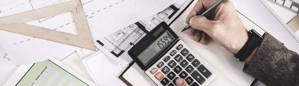 Contractor manually creating a cash flow statement for his project