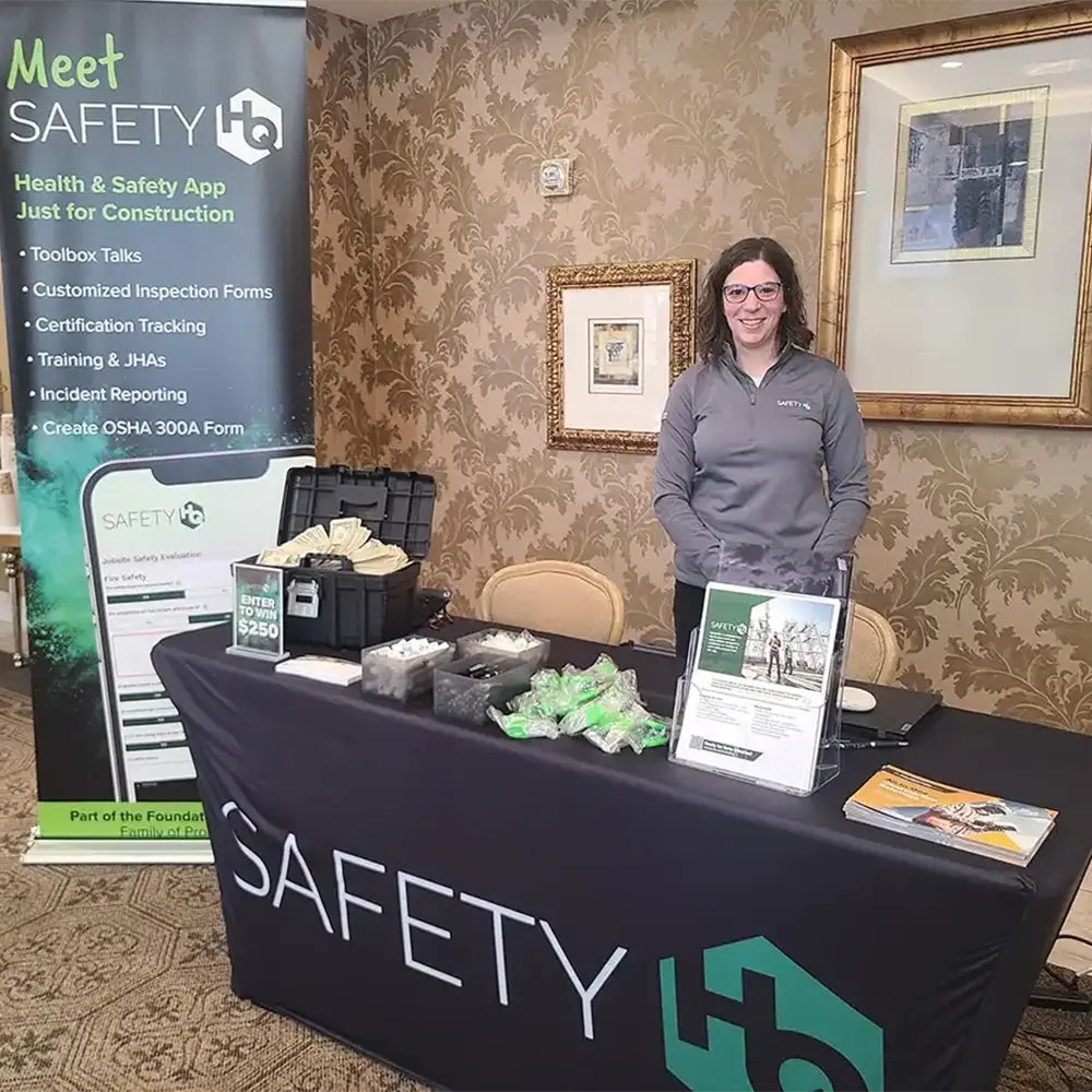 Our SafetyHQ team at a construction safety event