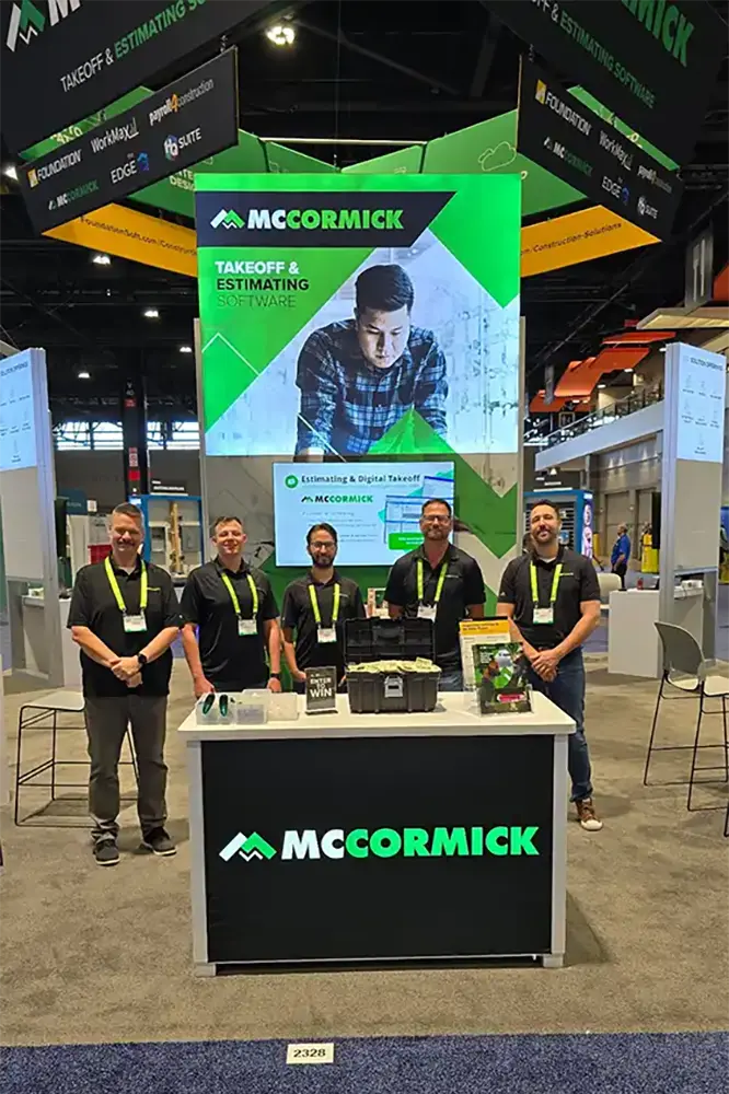 McCormick Estimating Software Team at a recent construction tradeshow